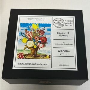 Nautilus Colorful Floral Wooden Puzzle